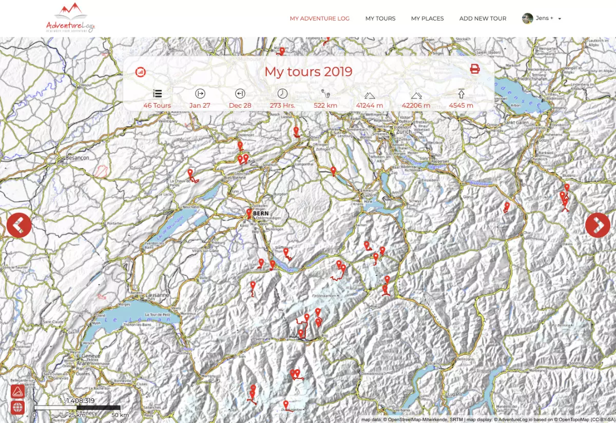 Dashboard map